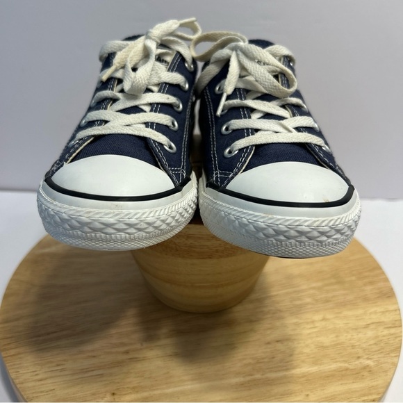 Converse Size US 2.5 Shoes All Star Chuck Taylor Youth Navy Blue Canvas Low Top - Picture 5 of 7